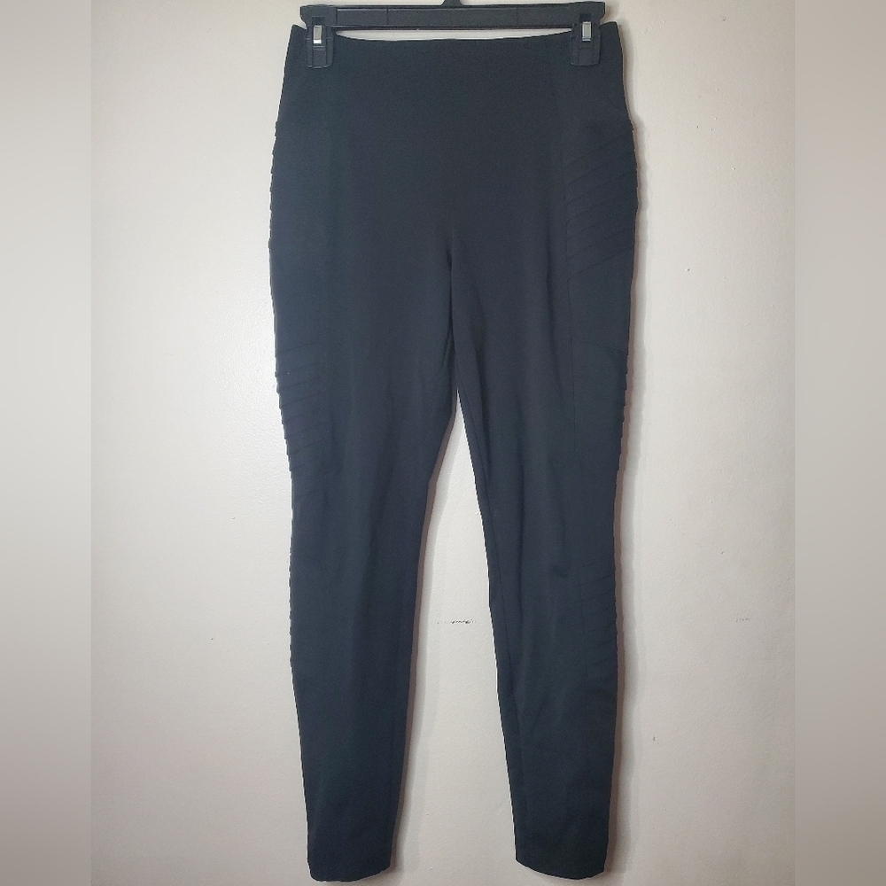 Athleta Delancey Moto Tight Leggings Size Small Black